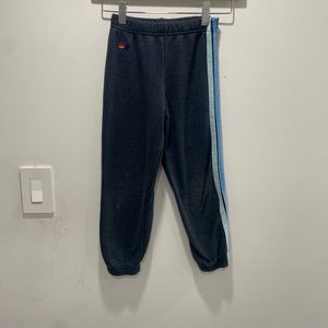 Aviator nation 5 striped sweatpants